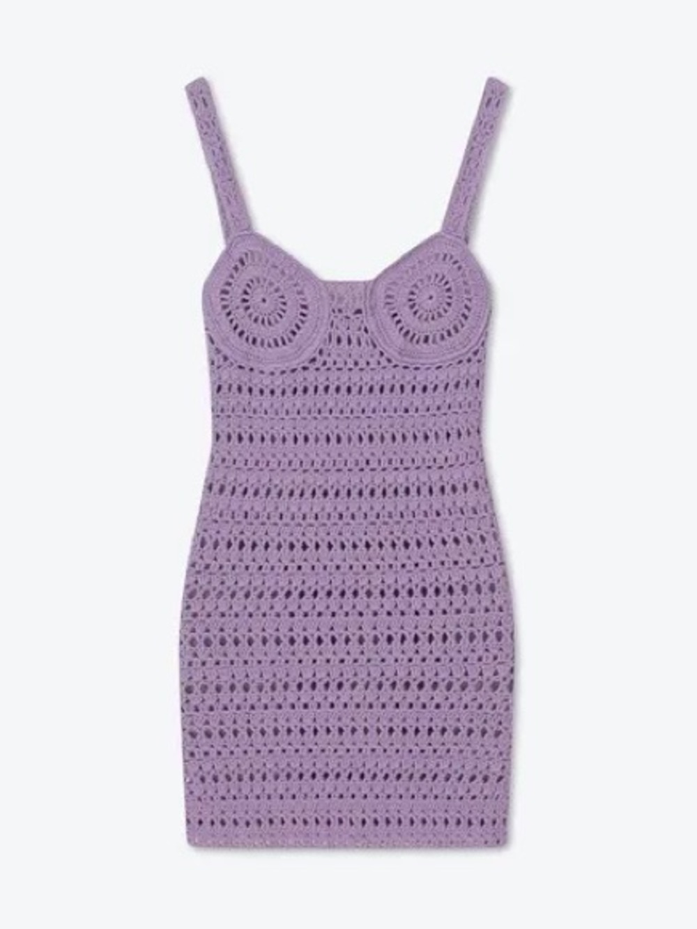 Nanushka Maressa Crochet Knit Mini Dress